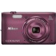 Nikon Coolpix S5300 16MP 8x Optical Zoom Digital Camera - Plum